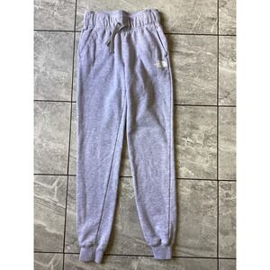 The North Face Womens XS Lavender Grey Heather Fleece Jogger Sweatpants NF0A475Y